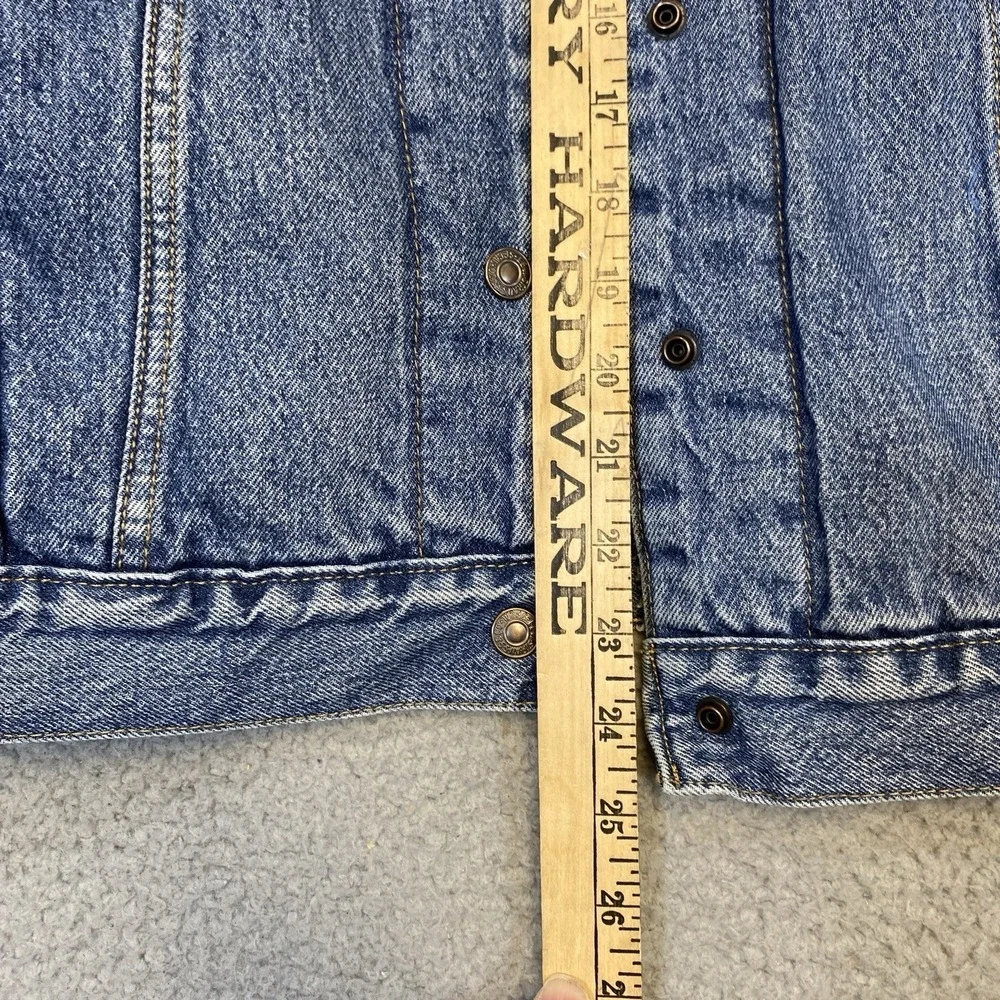 Levi's Premium E Jacket Men's XL Trucker Denim Sherpa Lined‎ Grunge Work 90's